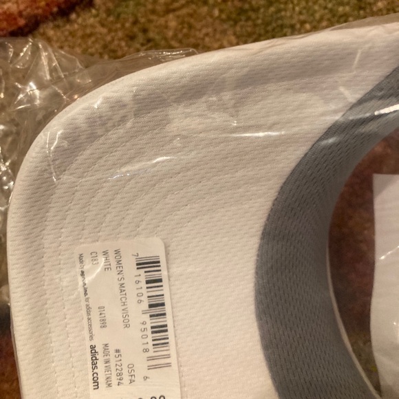 Adidas Womens White Match Visor - Picture 4 of 8